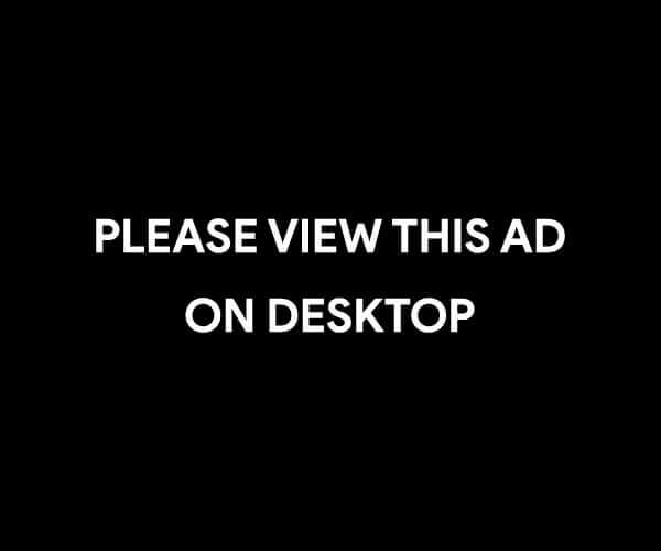 black image with white text saying view on desktop at the center