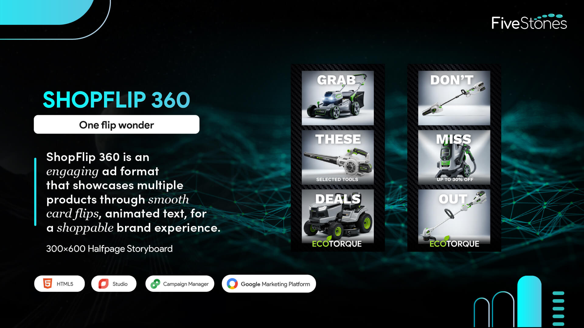ShopFlip_360_Interactive_Flip_Rich_Media_Display_Ad_Halfpage_Storyboard_Design.